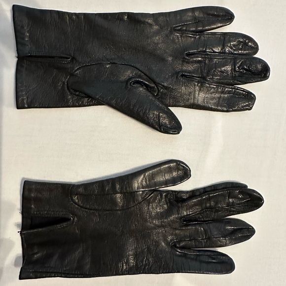 Black Leather women’s Gloves - Picture 1 of 4